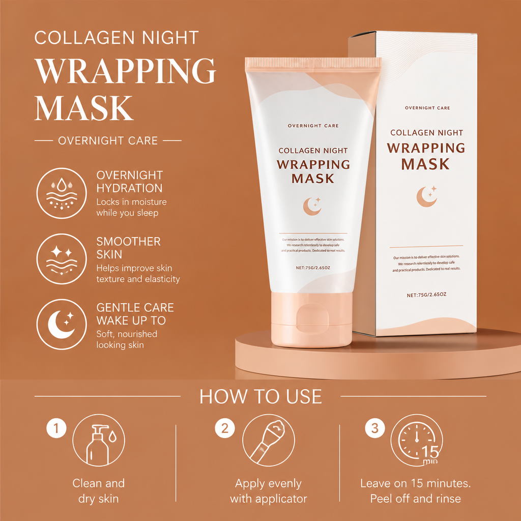 Collagen Peel-Off Sleeping Mask – Overnight Hydration & Smoother Skin