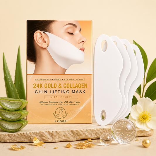 Gold Collagen V-Line Mask – Firming Hydration for a Sculpted Look