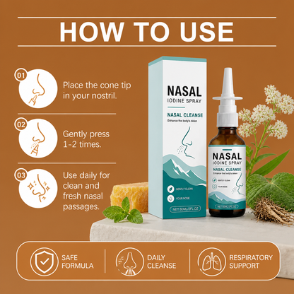 Iodine Nasal Spray – Gentle Daily Cleanse for a Refreshed Feeling