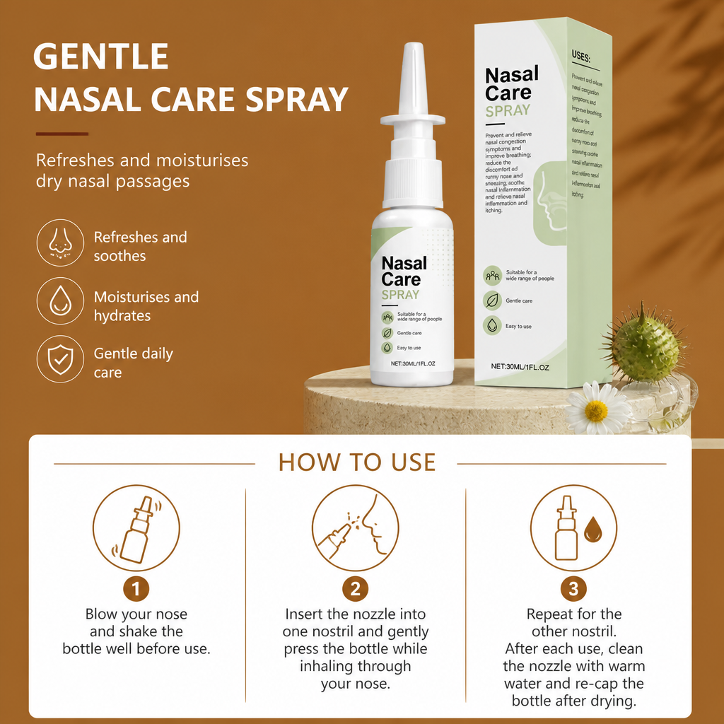 Gentle Nasal Care Spray – Refreshes and Moisturises Dry Nasal Passages