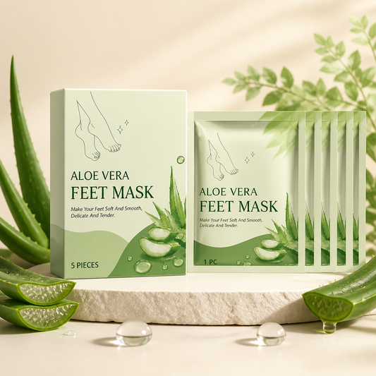 Aloe Vera Moisturizing Foot Peel Mask for Soft, Smooth Feet
