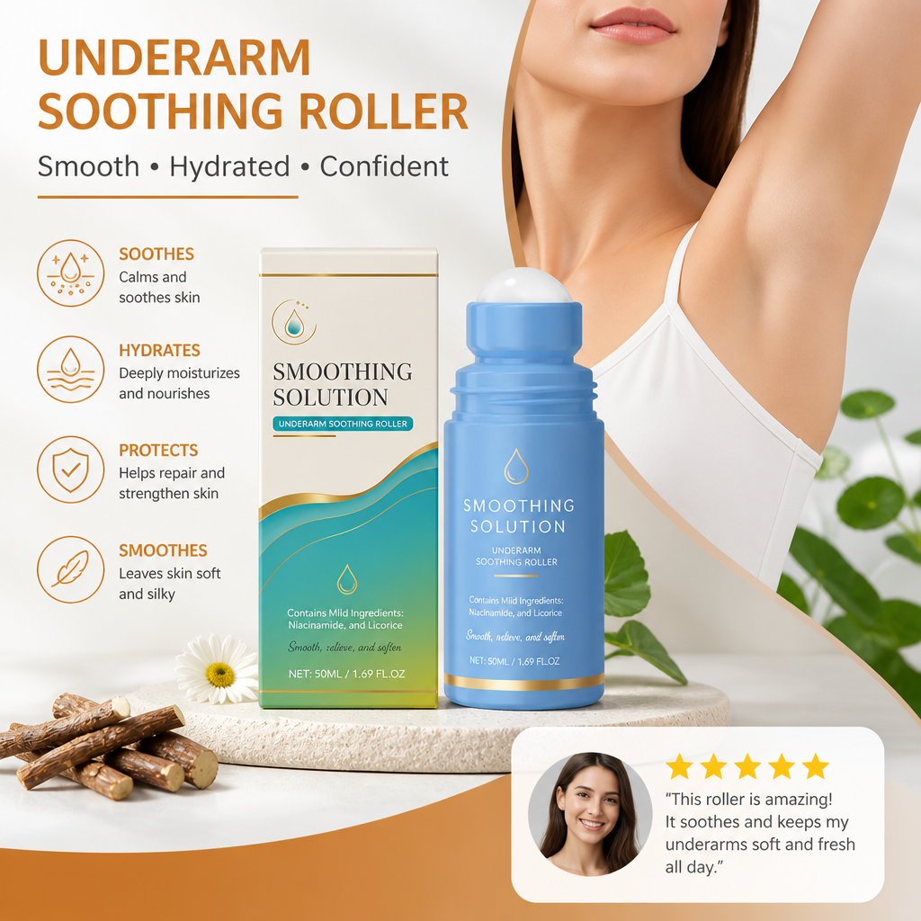 Soothing Underarm Care Roller for Smooth Hydrated Skin
