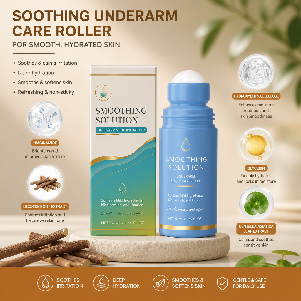 Soothing Underarm Care Roller for Smooth Hydrated Skin