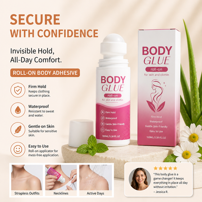 Roll-On Body Adhesive – Invisible Hold for Secure Clothing