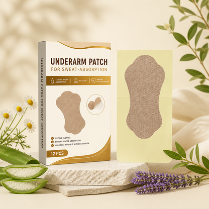 Invisible Underarm Sweat Absorbing Patches for Dry Everyday Comfort