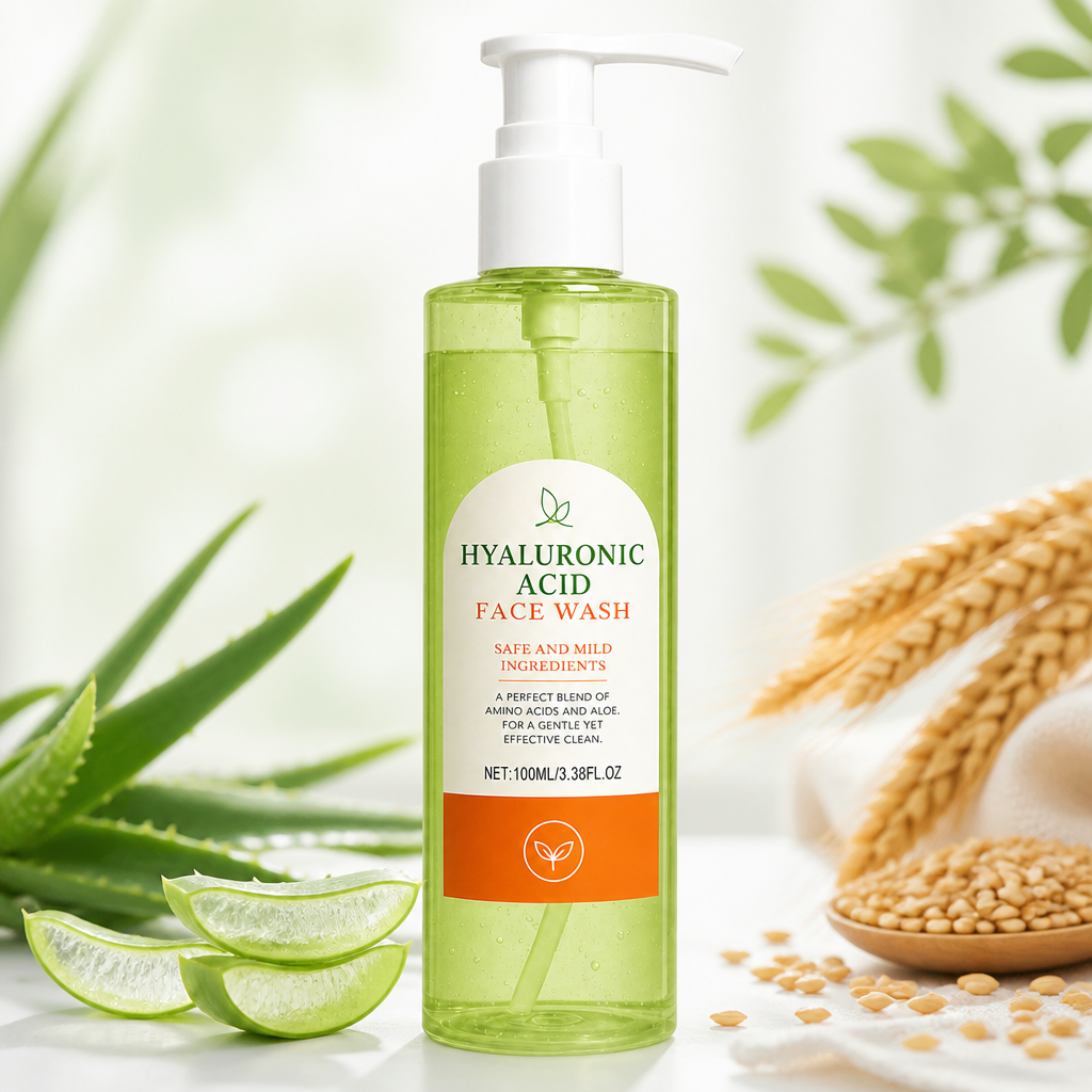 Hydrating Hyaluronic Acid Face Wash – Gentle Daily Cleanser for Soft Skin