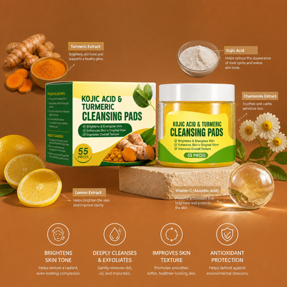 Turmeric & Kojic Brightening Facial Cleansing Bar for Radiant Skin