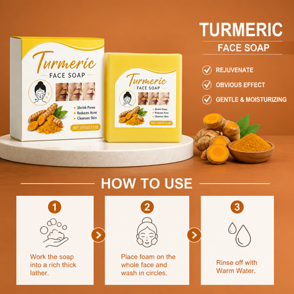 Turmeric Facial Cleansing Bar – Gentle Brightening & Hydrating Care