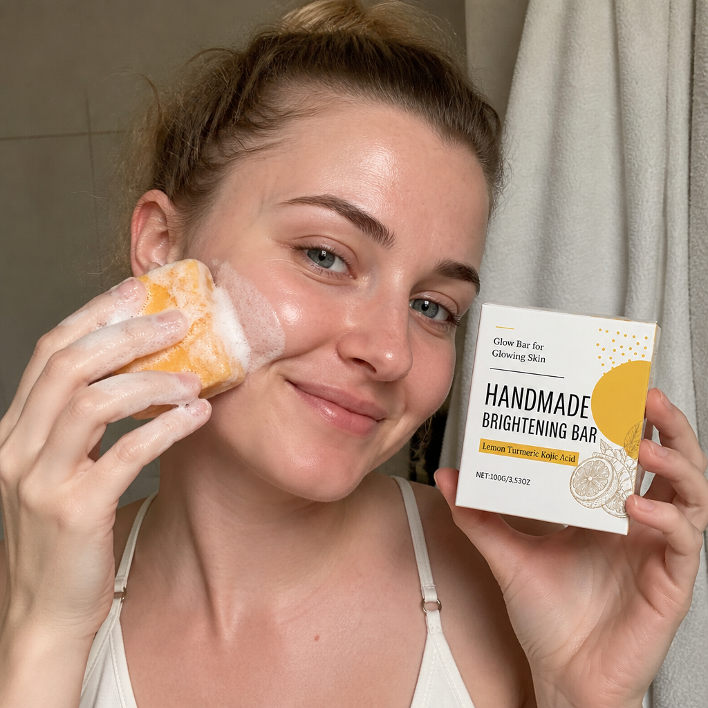Lemon Turmeric & Kojic Acid Bar – For Brighter, More Radiant Skin