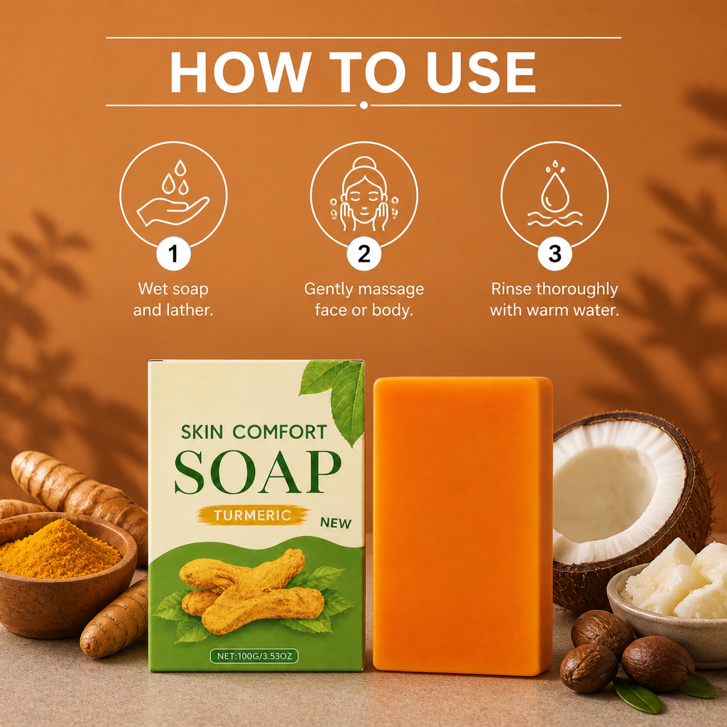 Turmeric & Shea Cleansing Bar – Nourishing Formula for Soft, Fresh Skin