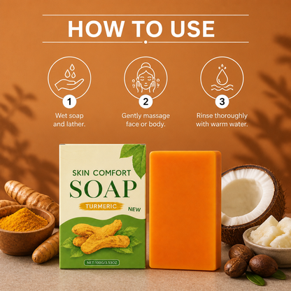 Turmeric & Shea Cleansing Bar – Nourishing Formula for Soft, Fresh Skin