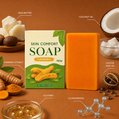 Turmeric & Shea Cleansing Bar – Nourishing Formula for Soft, Fresh Skin