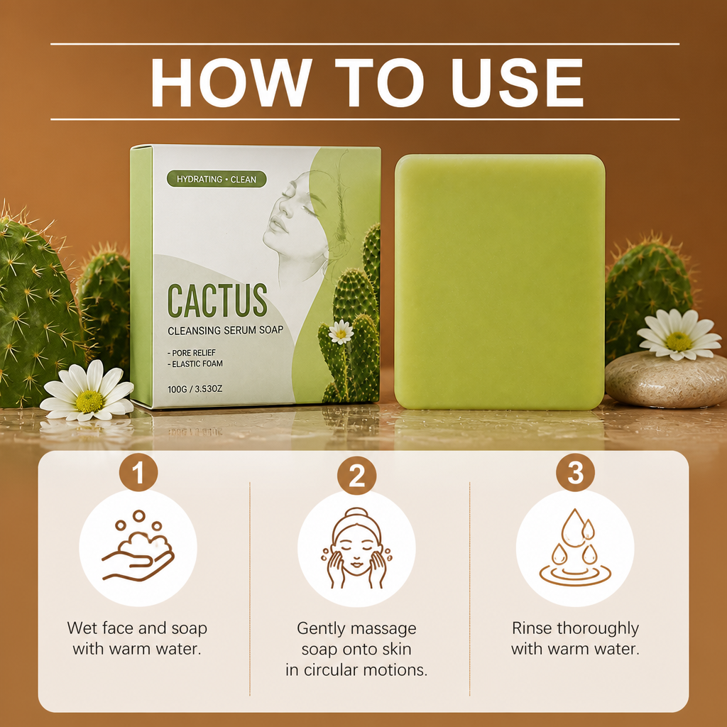 Cactus Hydrating Cleansing Bar for Fresh, Soft & Balanced Skin