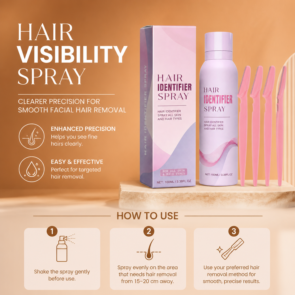 Hair Visibility Spray – Clearer Precision for Smooth Facial Hair Removal