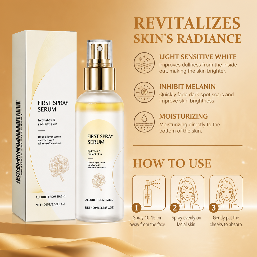 Hydrating Dual-Layer Spray Serum for Radiant, Smooth-Looking Skin