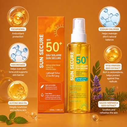 Broad Spectrum SPF 50+ Sunscreen Mist – Lightweight Daily UV Protection