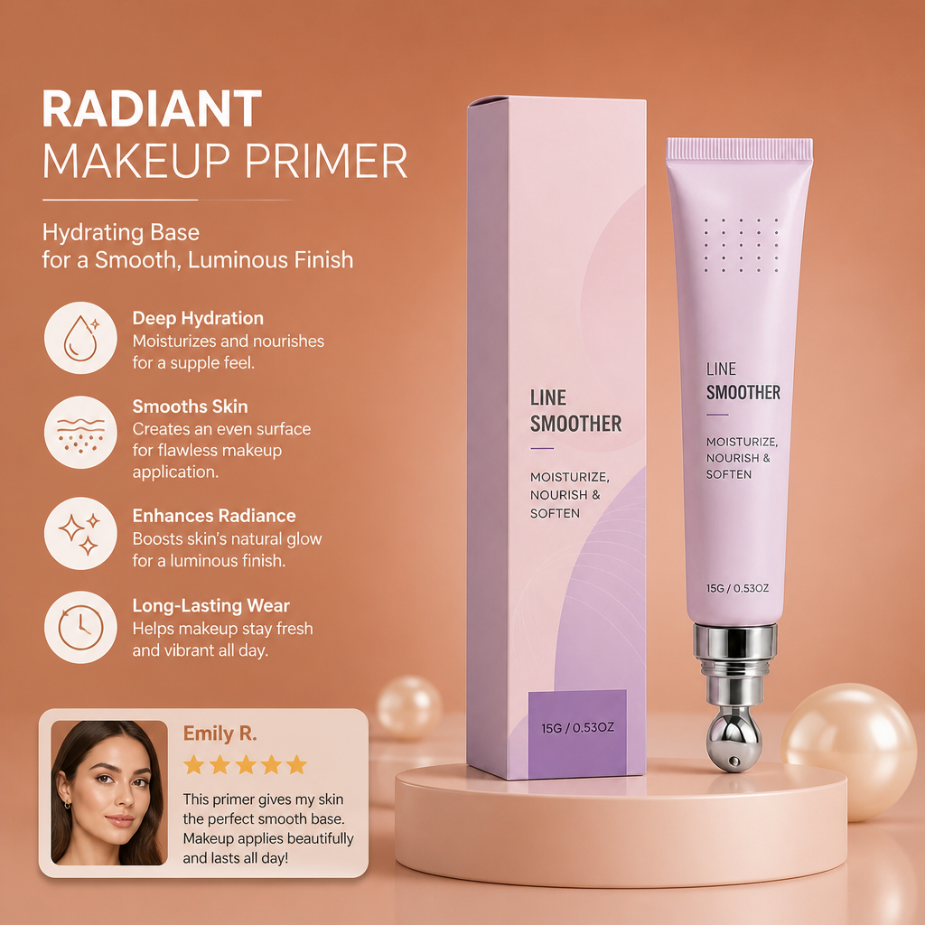 Radiant Makeup Primer – Hydrating Base for a Smooth, Luminous Finish