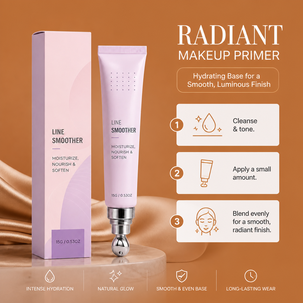 Radiant Makeup Primer – Hydrating Base for a Smooth, Luminous Finish
