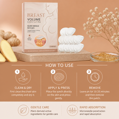 Firming Breast Care Patch with Ginger & Vitamin E for Smoother Skin