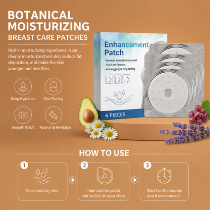 Botanical Moisturizing Breast Care Patches for Soft, Smooth Skin