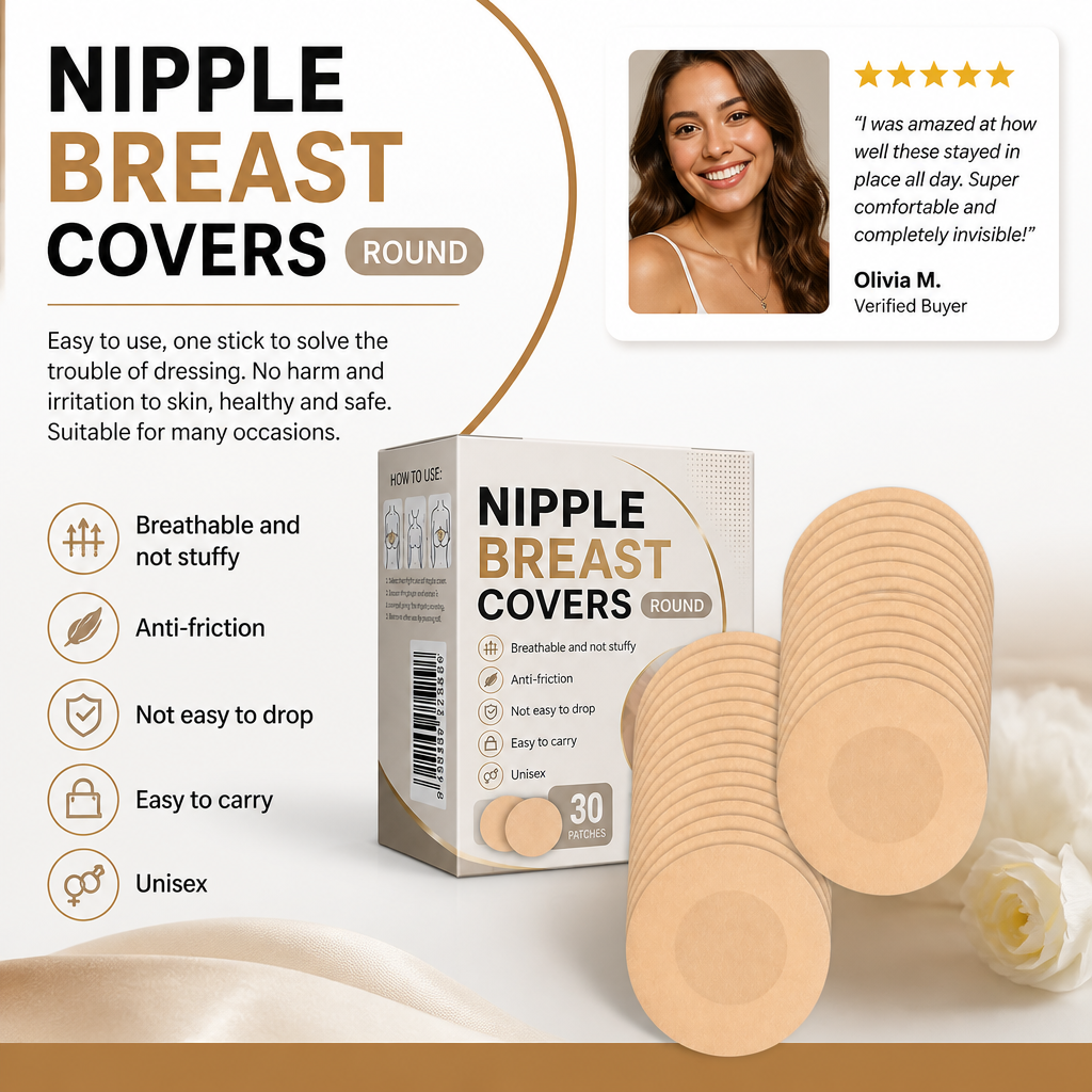 Invisible Adhesive Nipple Covers – Lightweight Comfort for Smooth Coverage