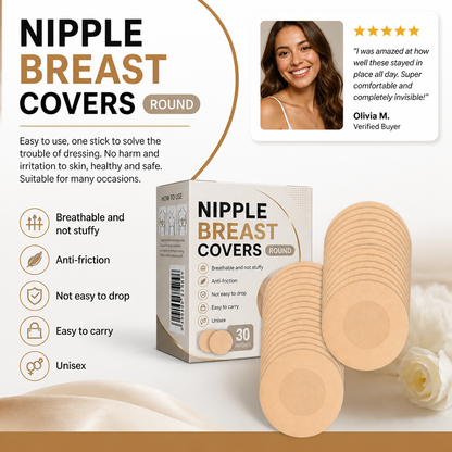 Invisible Adhesive Nipple Covers – Lightweight Comfort for Smooth Coverage
