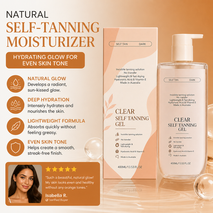Natural Self-Tanning Moisturizer – Hydrating Glow For Even Skin Tone