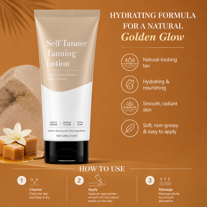 Self-Tanning Lotion – Hydrating Formula For A Natural Golden Glow