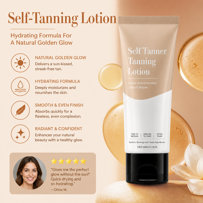Self-Tanning Lotion – Hydrating Formula For A Natural Golden Glow
