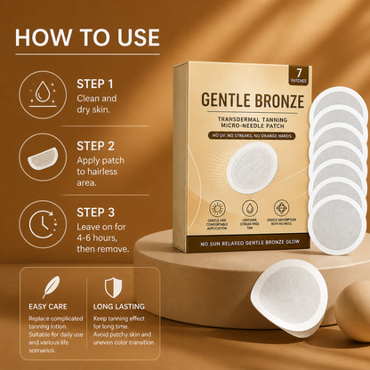 Micro Needle Self-Tanning Patch – Natural Bronze Glow With Hydration Care