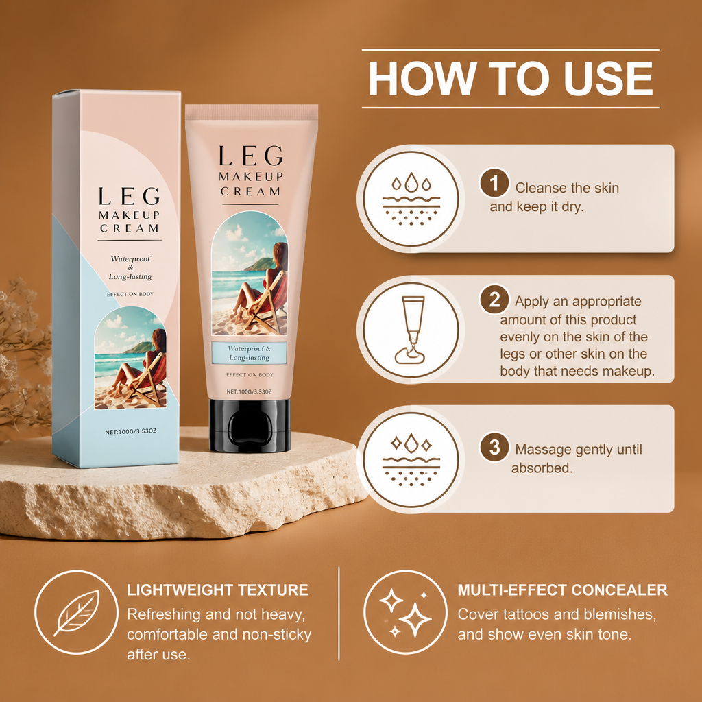 Body Makeup Concealer Cream – Lightweight Coverage For Smooth Looking Skin