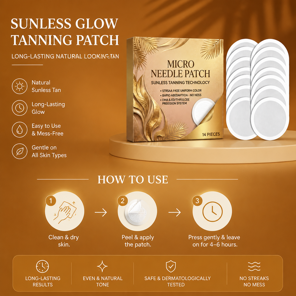 Sunless Glow Tanning Patch – Long-Lasting Natural Looking Tan
