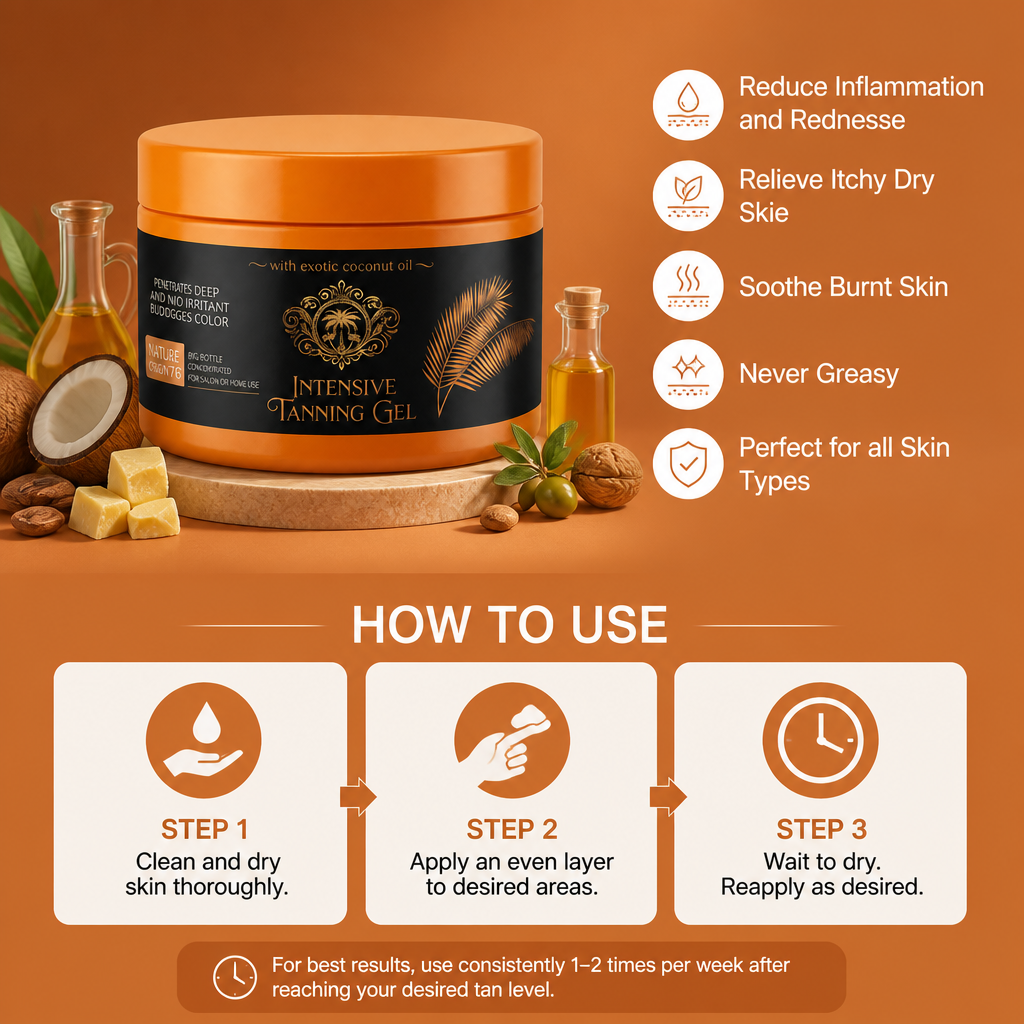 Self Tanning Gel – Natural Looking Glow With Hydrating Formula