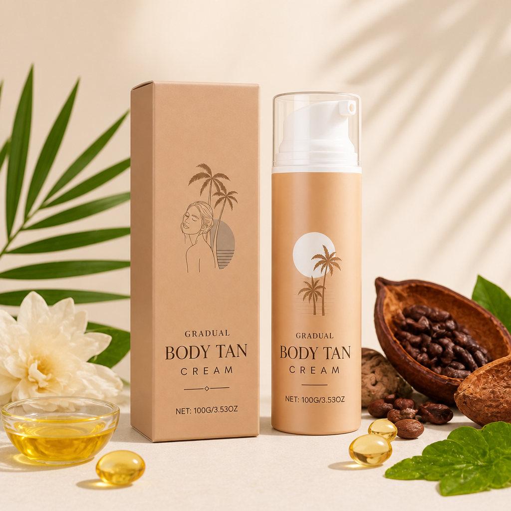 Self-Tanning Body Cream – Hydrating Formula For A Natural Bronze Glow
