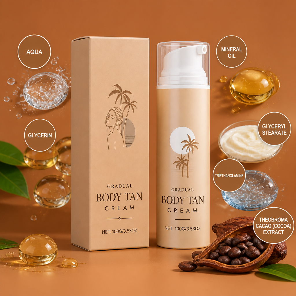 Self-Tanning Body Cream – Hydrating Formula For A Natural Bronze Glow