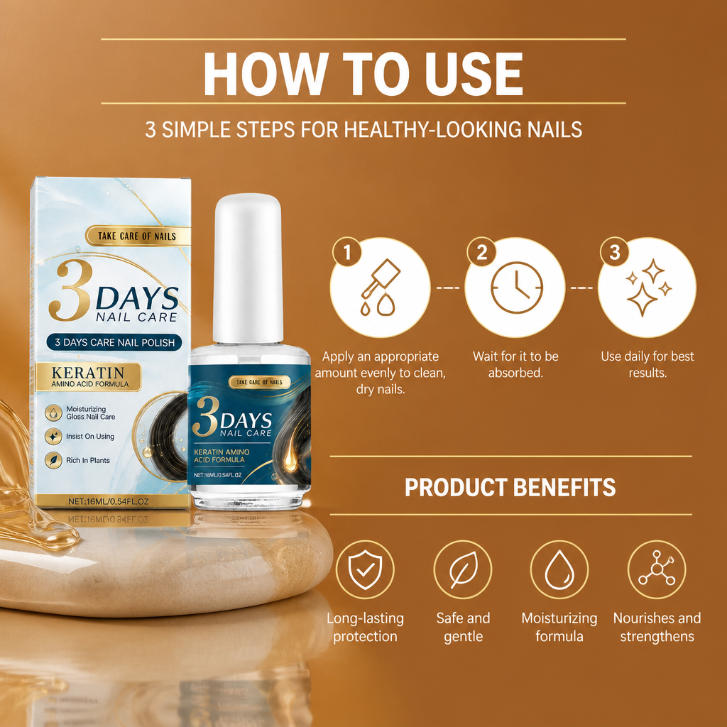 3 Days Nail Care Treatment – Nourishing Formula For Healthy-Looking Nails