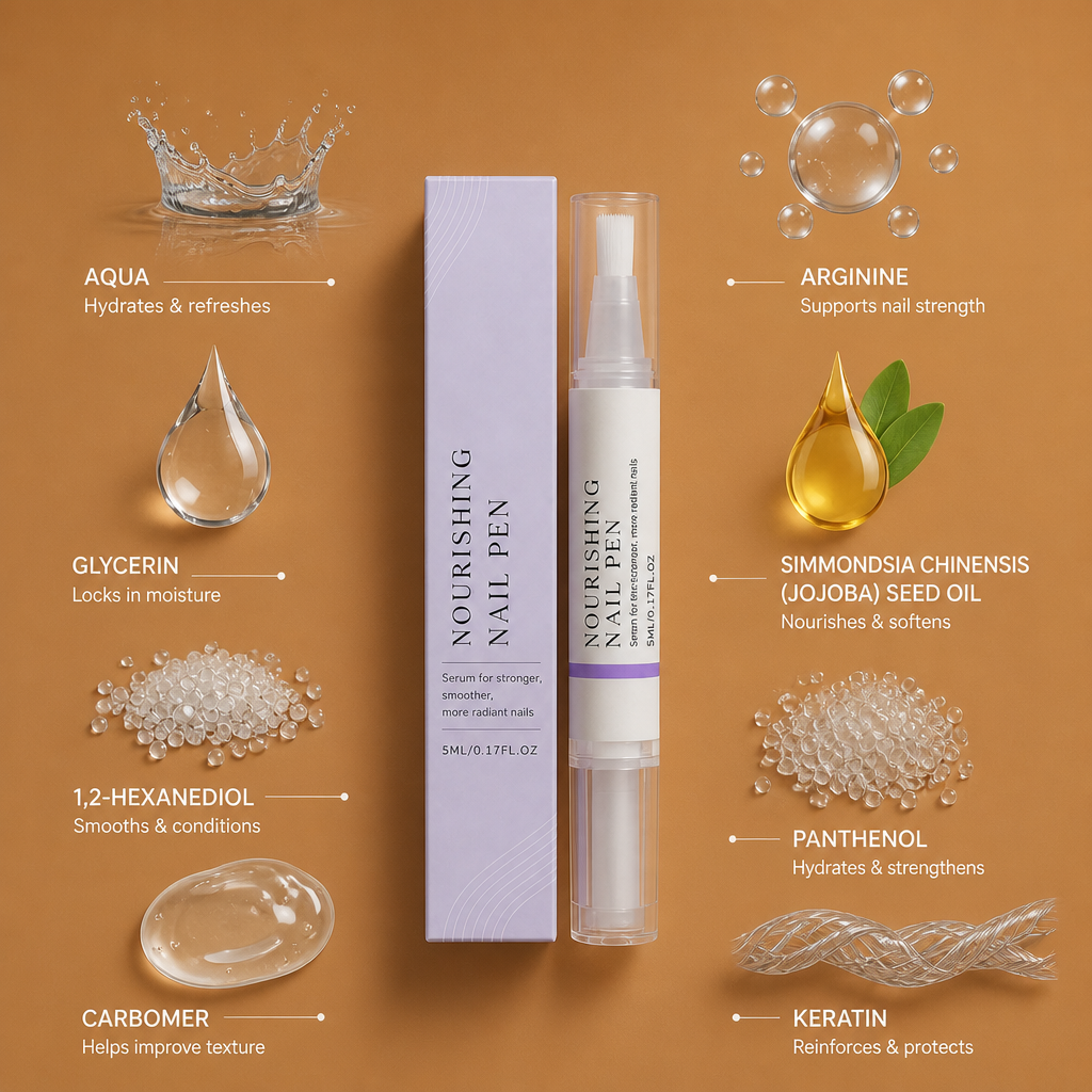 Nourishing Nail Serum Pen – Hydrating Care for Stronger-Looking Nails & Cuticles