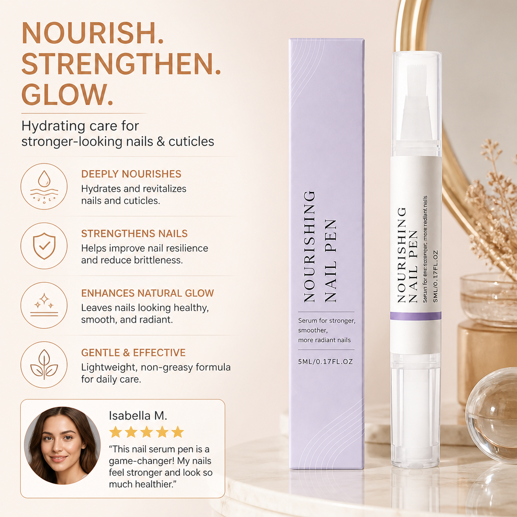 Nourishing Nail Serum Pen – Hydrating Care for Stronger-Looking Nails & Cuticles