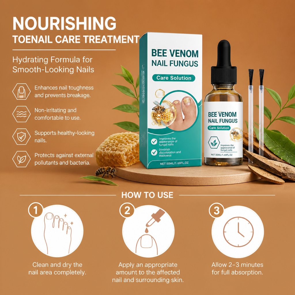 Nourishing Toenail Care Treatment – Hydrating Formula for Smooth-Looking Nails