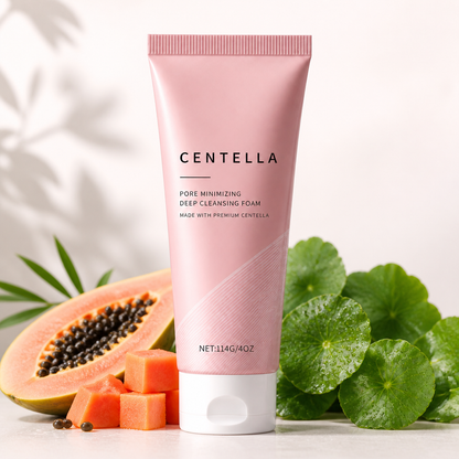 Papaya & Centella Foaming Facial Cleanser for Fresh, Clear-Looking Skin