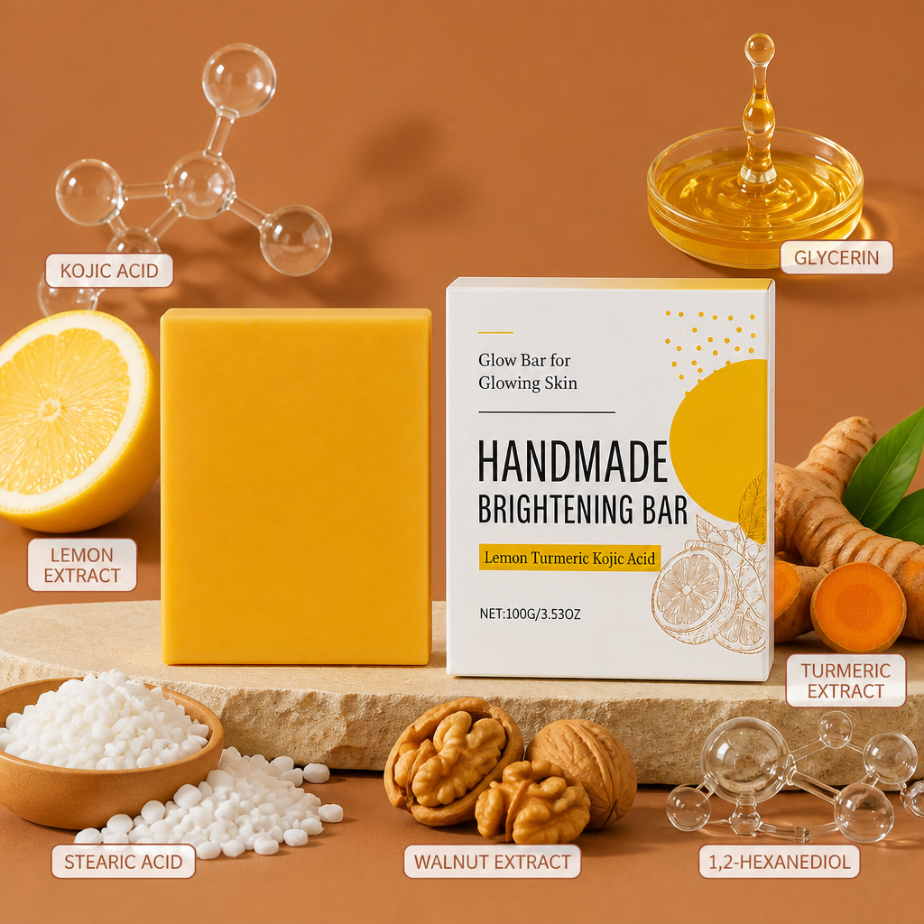 Lemon Turmeric & Kojic Acid Bar – For Brighter, More Radiant Skin