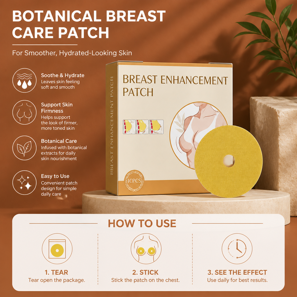 Botanical Breast Care Patch for Smoother, Hydrated-Looking Skin