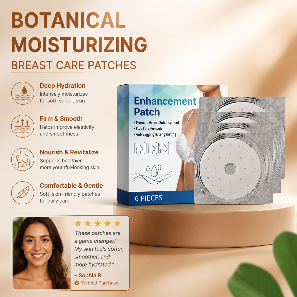 Botanical Moisturizing Breast Care Patches for Soft, Smooth Skin