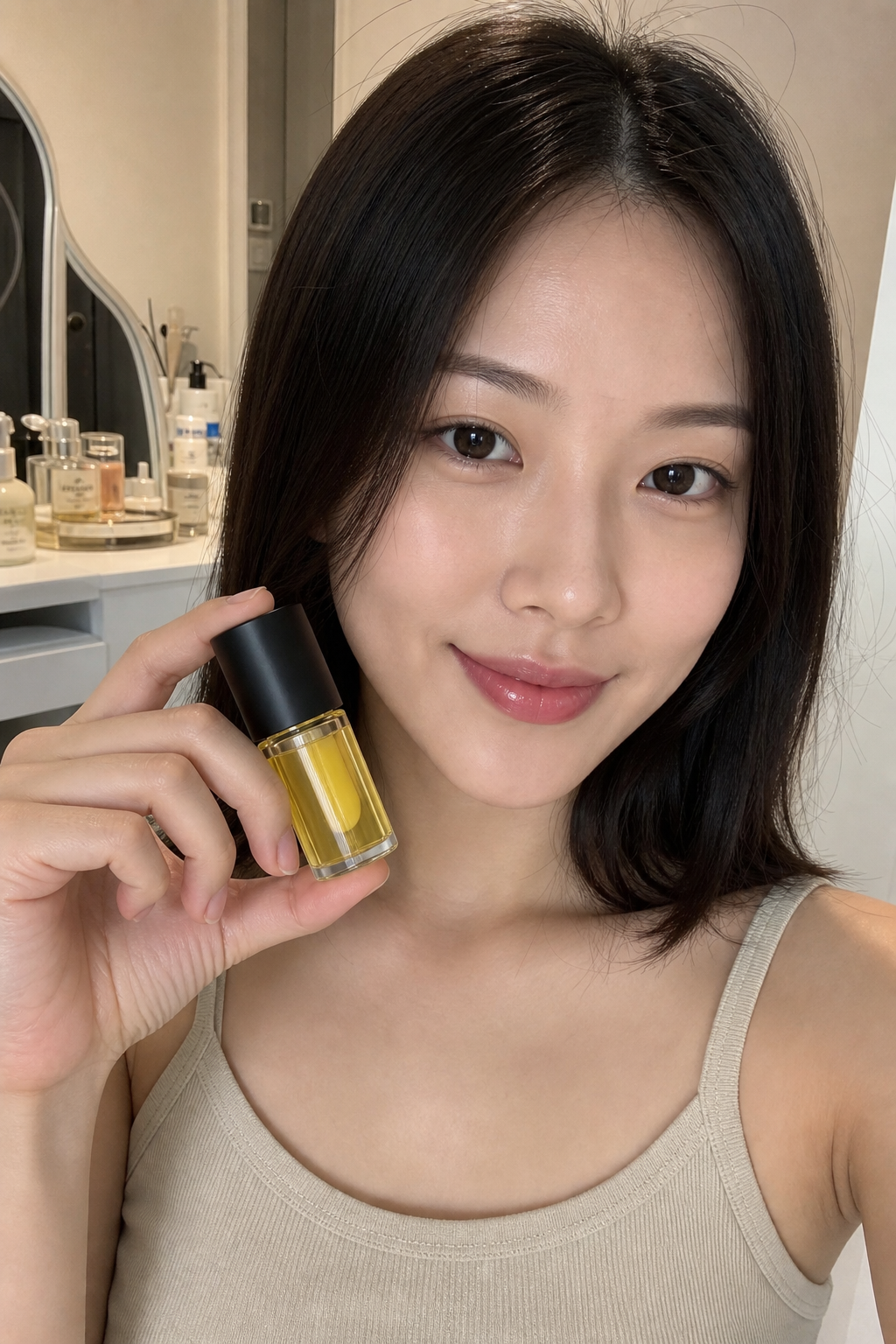 Customer including Korean Spicy Lip Plumper Gloss in a K-beauty routine