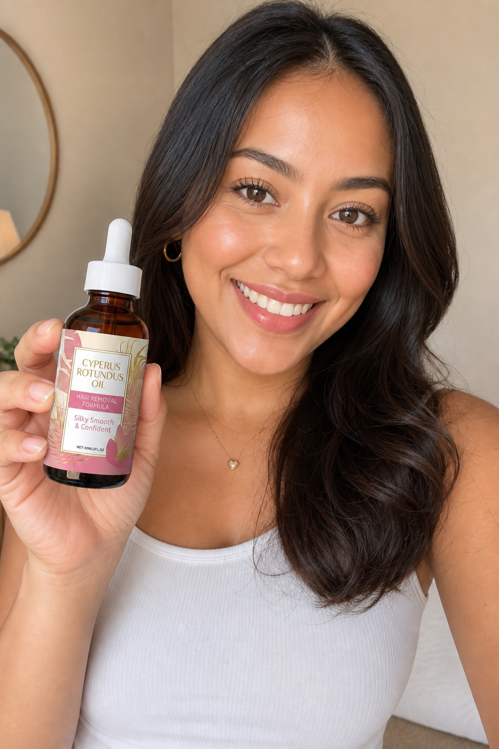 Person enjoying a flexible everyday beauty routine
