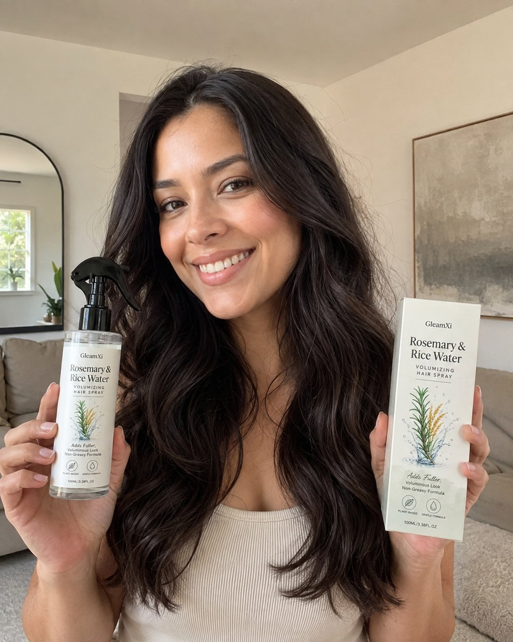Beauty products arranged on a personal skincare shelf