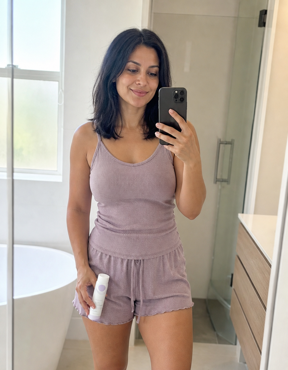 Australian Beauty customer using the featured product