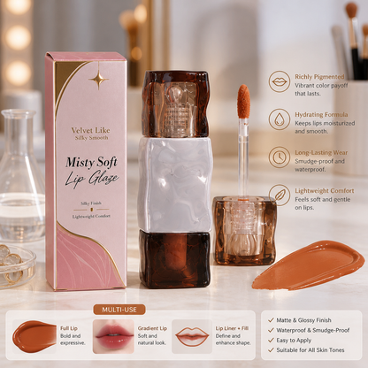 Matte & Glossy Lip Glaze – Waterproof Liquid Lip Color