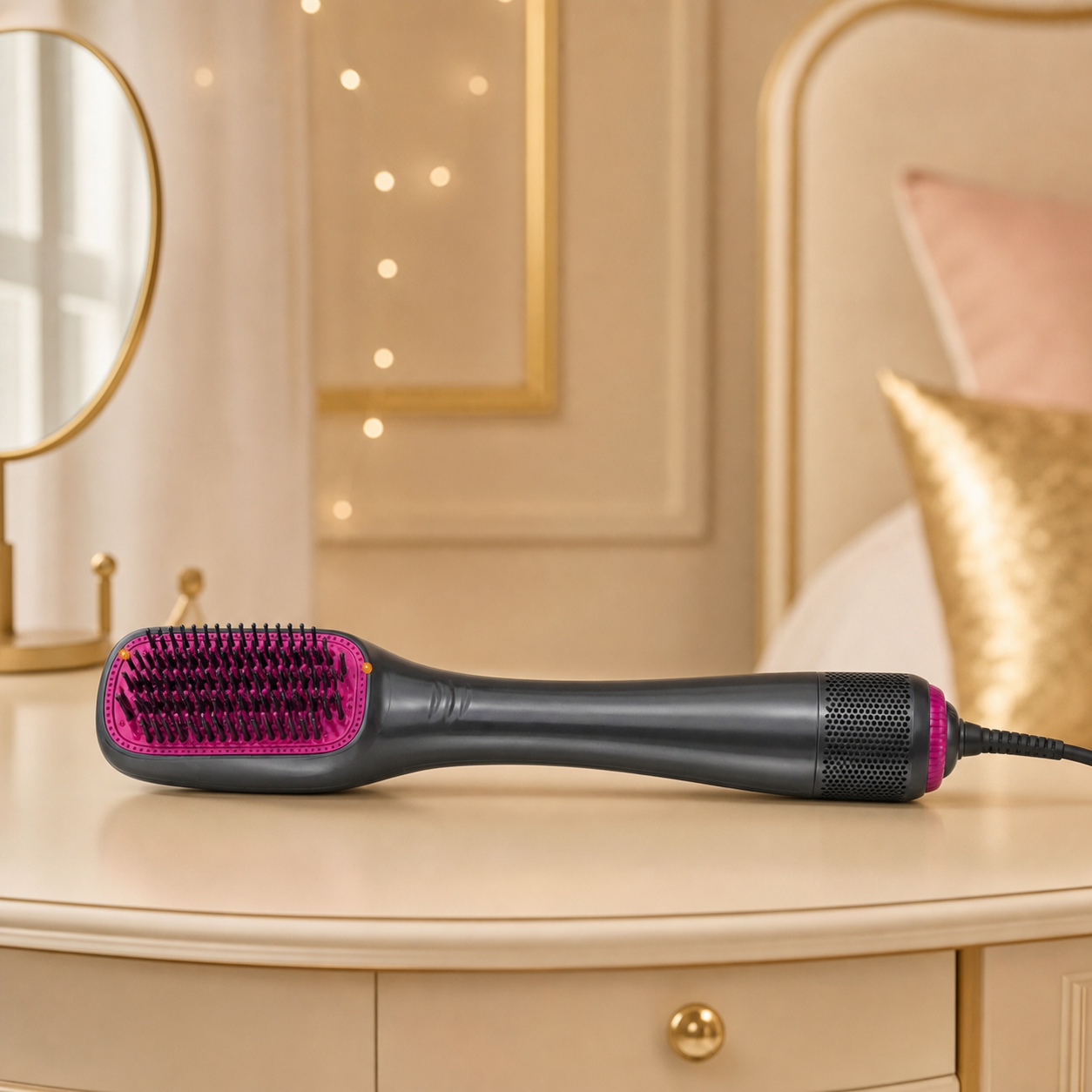 One-Step Hair Dryer & Styling Brush for Salon-Quality Smooth & Straight Hair