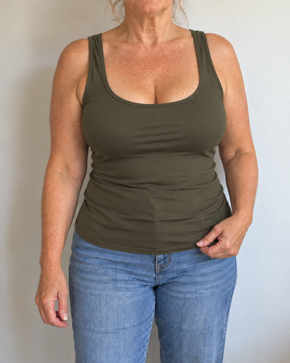 Built-In Bra Comfort Shaper Tank